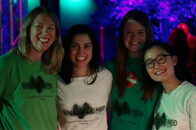 Photo of presenters at Researcher's Night